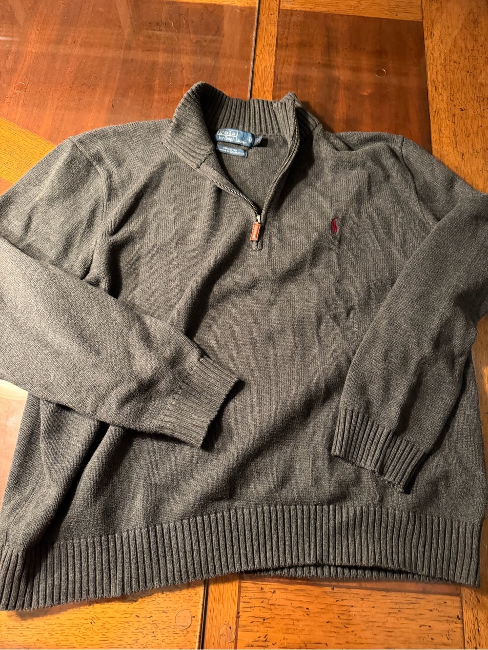 Ralph Lauren Polo Dark Grey Quarter Zip XXL